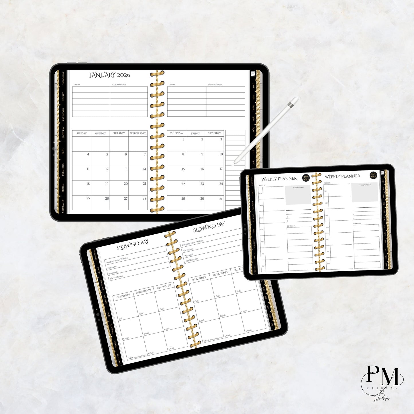 Notary Digital Planner | Digital Planners for Notary/Signing Agent 2026 | Notary Digital Planner | Notary Planner with Hyperlinks | Best Digital Planner for Notaries 2026 | Business Digital Planner