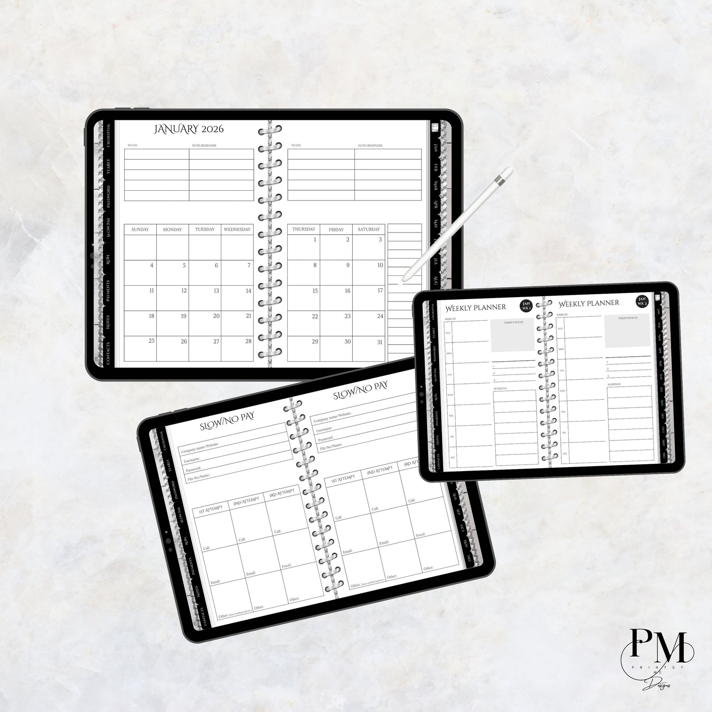 Notary Digital Planner | Digital Planners for Notary/Signing Agent 2026 | Notary Digital Planner | Notary Planner with Hyperlinks | Best Digital Planner for Notaries 2026 | Business Digital Planner