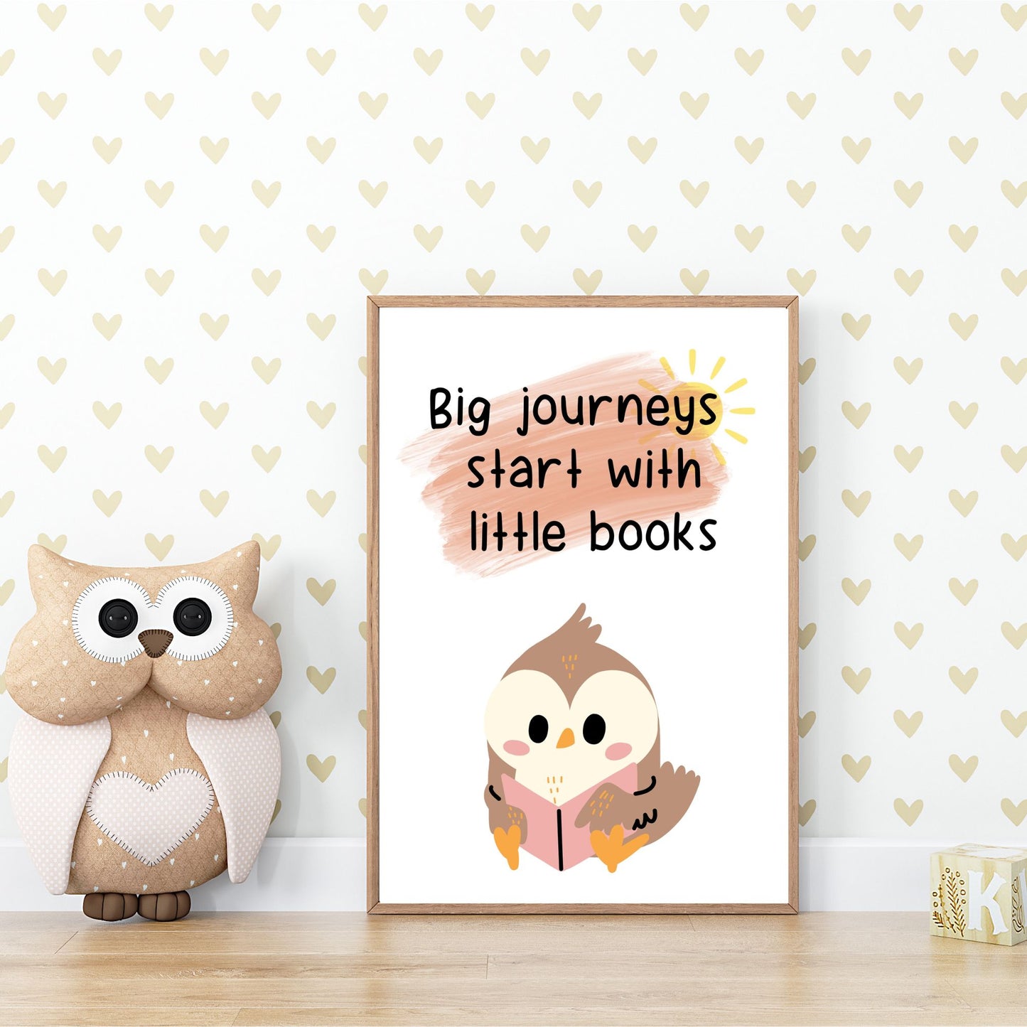 Big journeys start with little books - Printable Wall Art