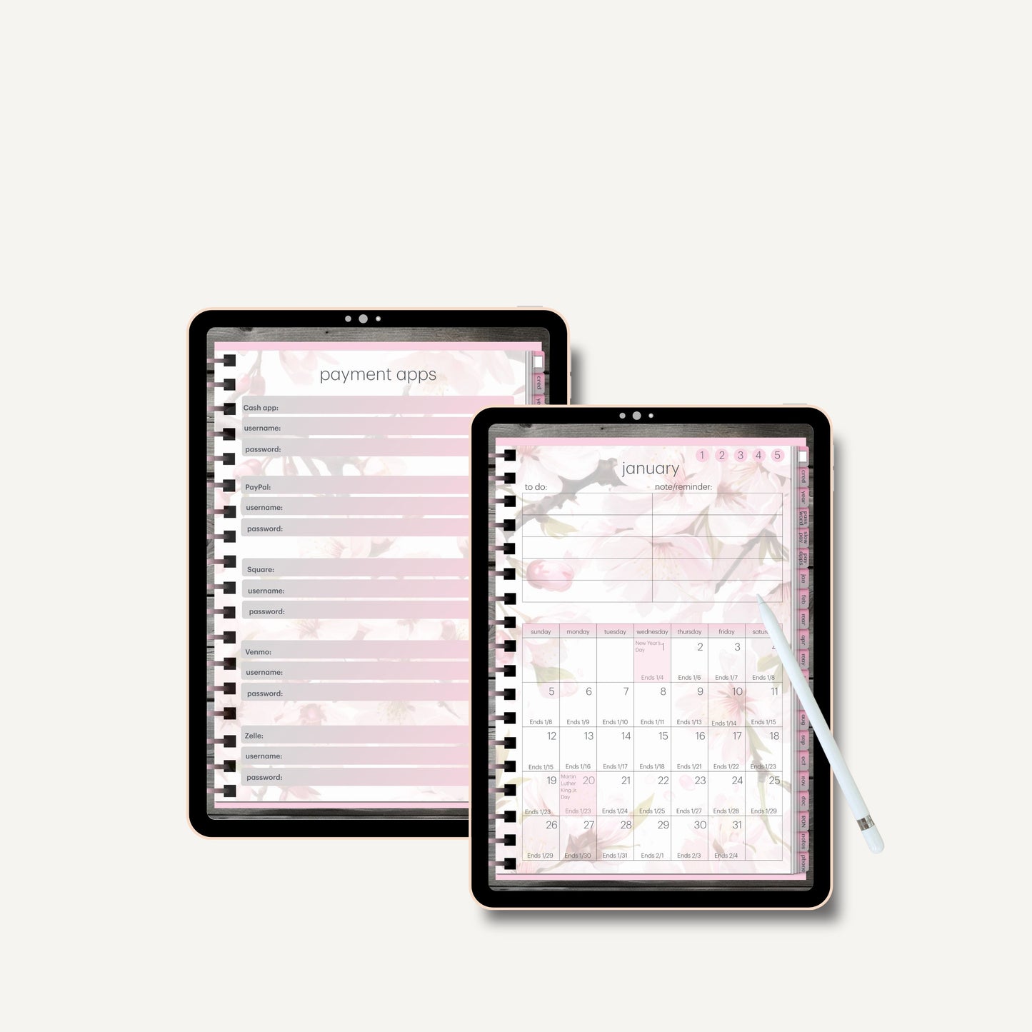 Notary Digital Planner | Digital Planners for Notary/Signing Agent 2025 | Notary Digital Planner | Notary Planner with Hyperlinks | Best Digital Planner for Notaries 2025 | Business Digital Planner