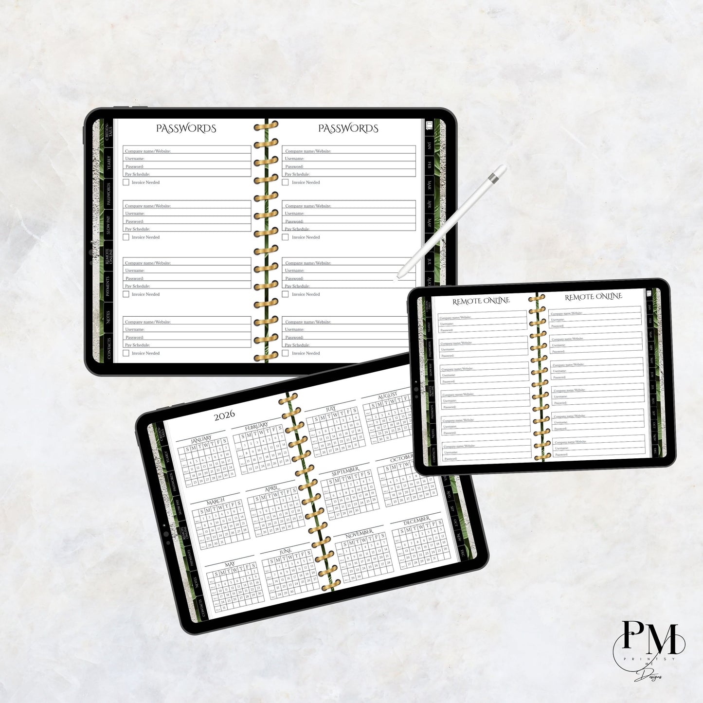 Notary Digital Planner | Digital Planners for Notary/Signing Agent 2026 | Notary Digital Planner | Notary Planner with Hyperlinks | Best Digital Planner for Notaries 2026 | Business Digital Planner