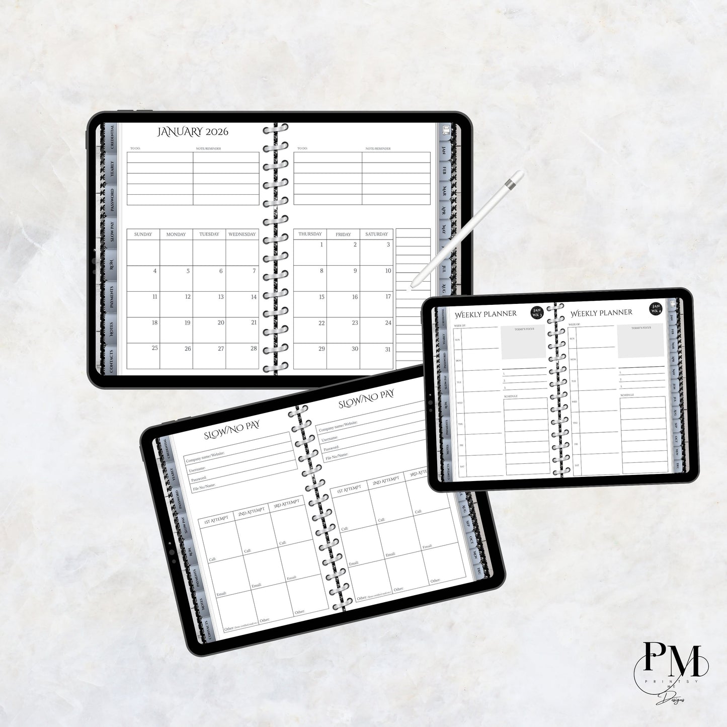 Notary Digital Planner | Digital Planners for Notary/Signing Agent 2026 | Notary Digital Planner | Notary Planner with Hyperlinks | Best Digital Planner for Notaries 2026 | Business Digital Planner