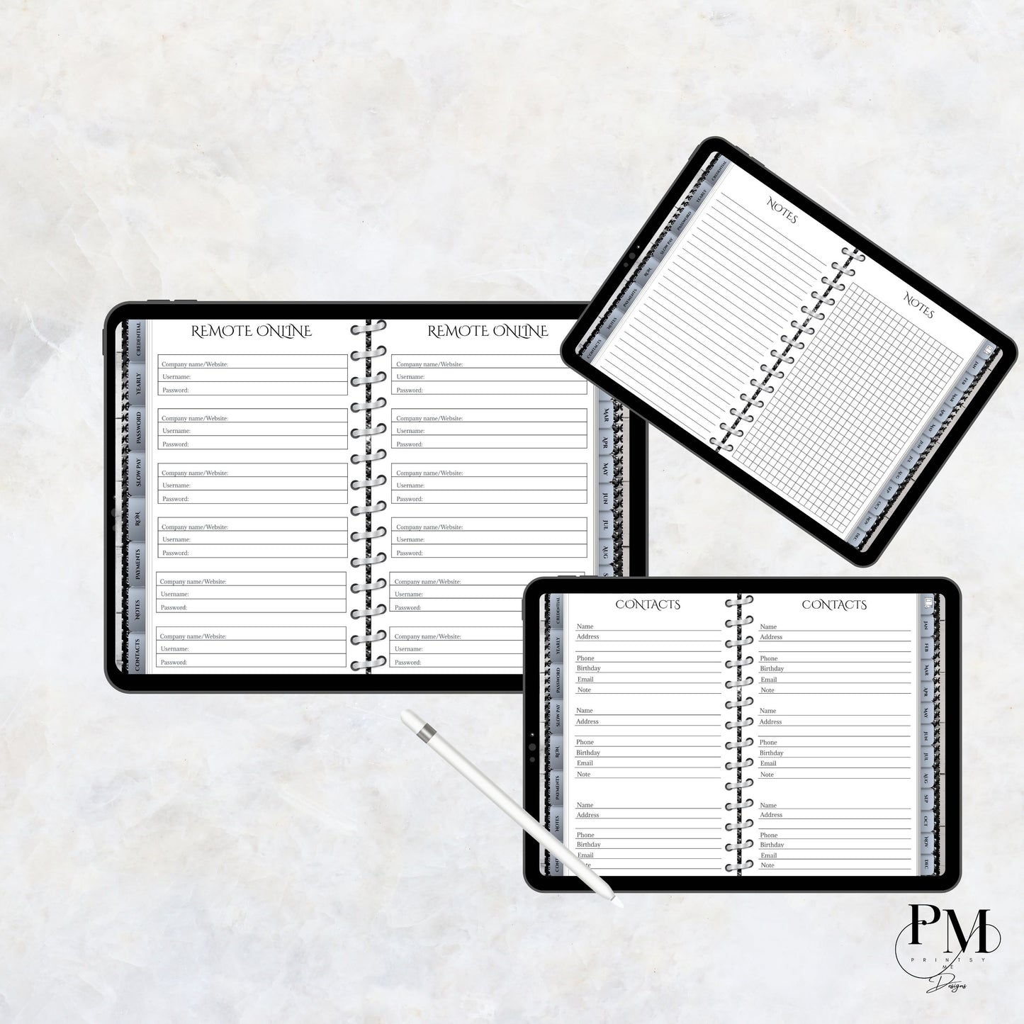 Notary Digital Planner | Digital Planners for Notary/Signing Agent 2026 | Notary Digital Planner | Notary Planner with Hyperlinks | Best Digital Planner for Notaries 2026 | Business Digital Planner