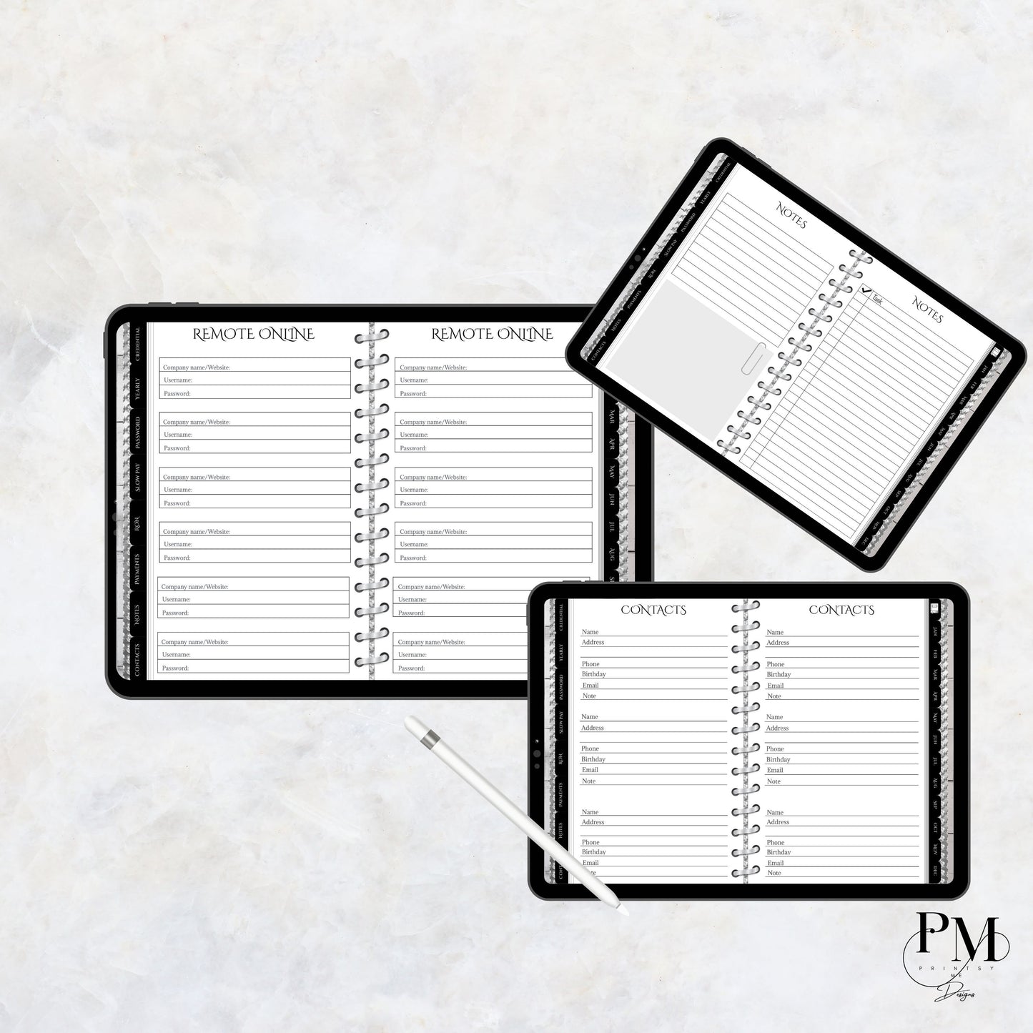 Notary Digital Planner | Digital Planners for Notary/Signing Agent 2026 | Notary Digital Planner | Notary Planner with Hyperlinks | Best Digital Planner for Notaries 2026 | Business Digital Planner