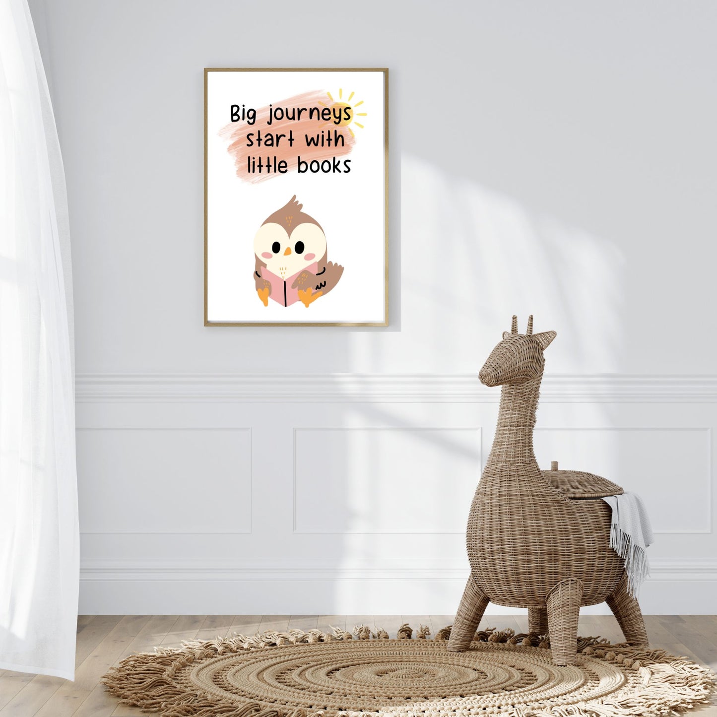 Big journeys start with little books - Printable Wall Art