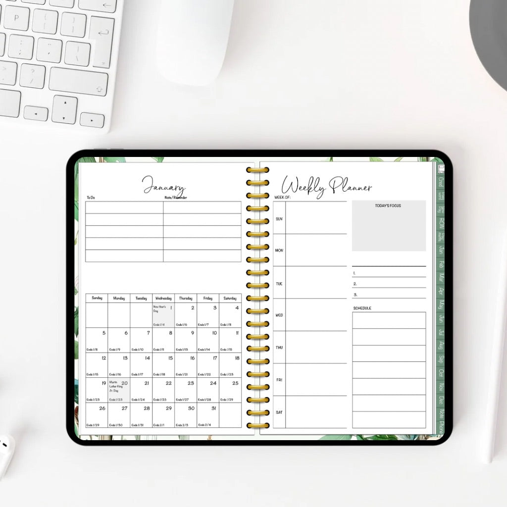 The Notary Cheat Sheet | 2025 Notary Digital Planner | Notary Planner with Hyperlinks | Best Digital Planner for Notaries 2025