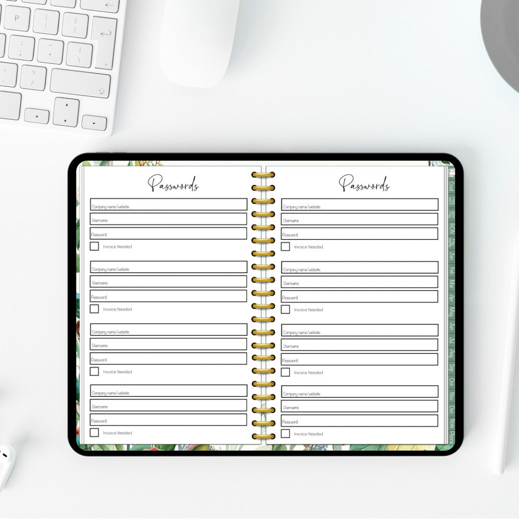 The Notary Cheat Sheet | 2025 Notary Digital Planner | Notary Planner with Hyperlinks | Best Digital Planner for Notaries 2025