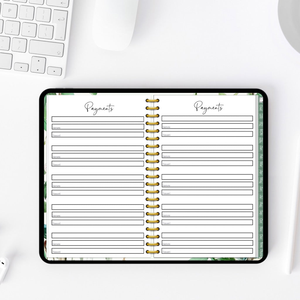 The Notary Cheat Sheet | 2025 Notary Digital Planner | Notary Planner with Hyperlinks | Best Digital Planner for Notaries 2025