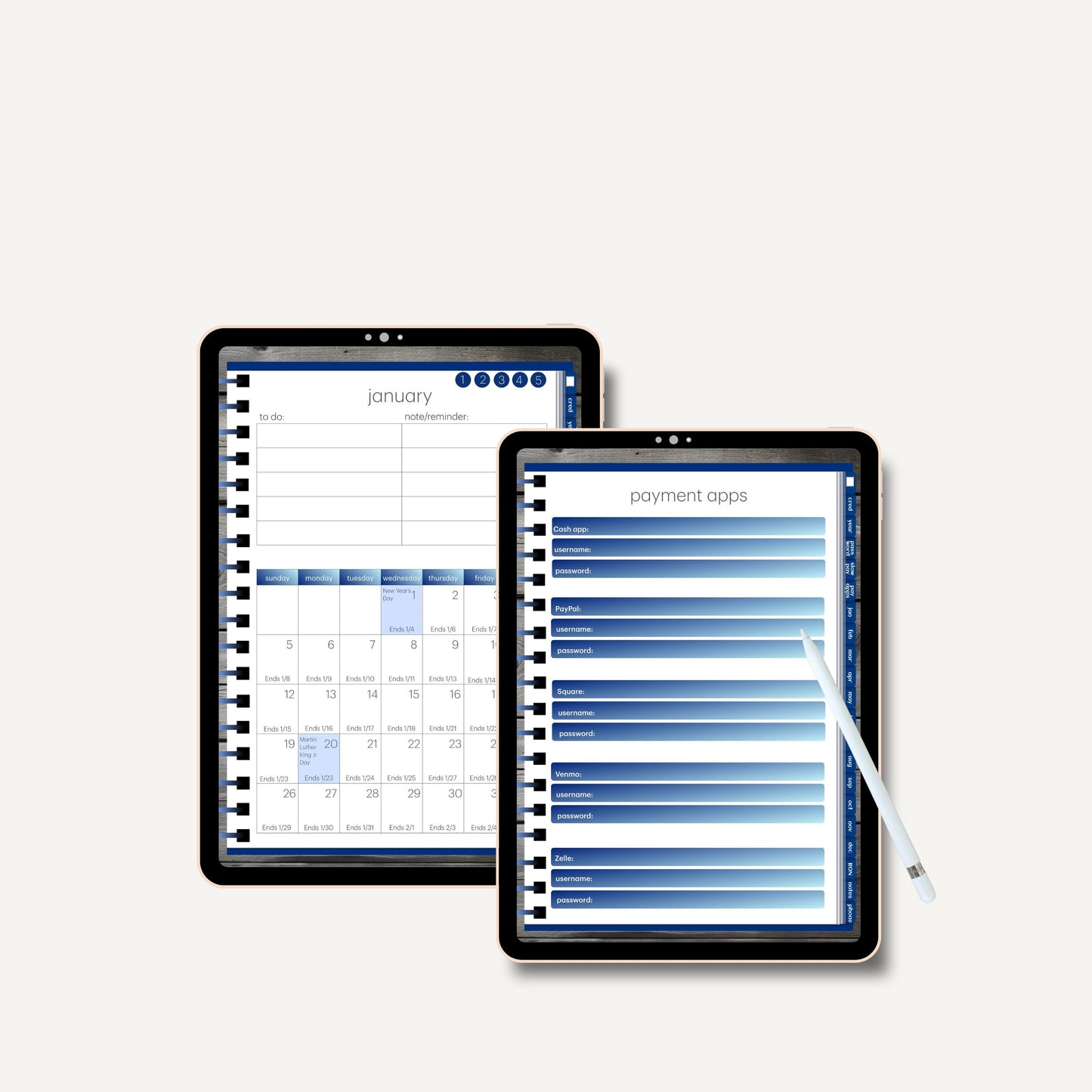 Notary Digital Planner | Digital Planners for Notary/Signing Agent 2025 | Notary Digital Planner | Notary Planner with Hyperlinks | Best Digital Planner for Notaries 2025 | Business Digital Planner
