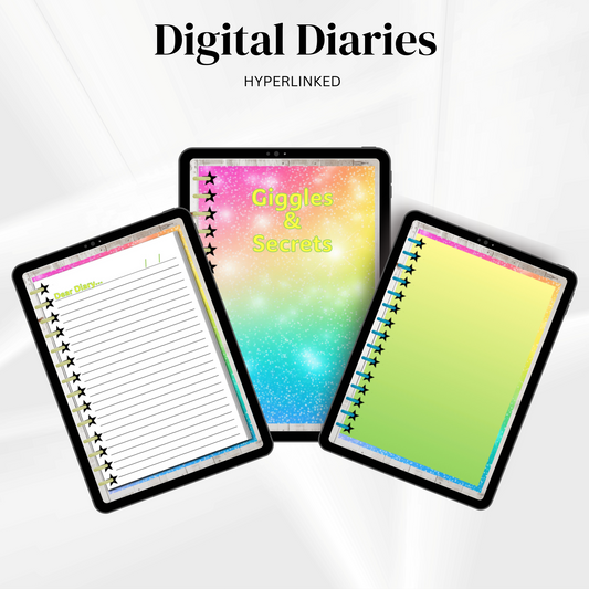 Kids Digital Diary | Digital Diary | Journal | GoodNotes Diary | Digital Diary for writing